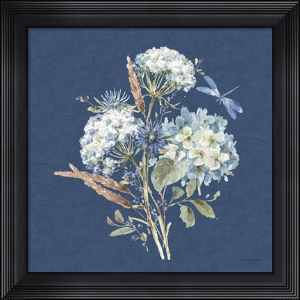 Framed Bohemian Blue 06B Print