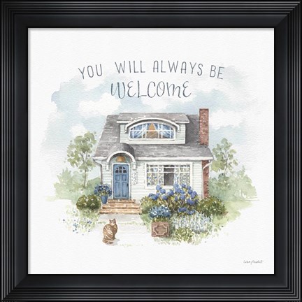 Framed Bohemian Blue 07A Print