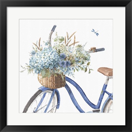 Framed Bohemian Blue 08B Print