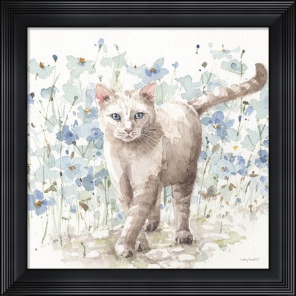 Framed Bohemian Blue 09B Print