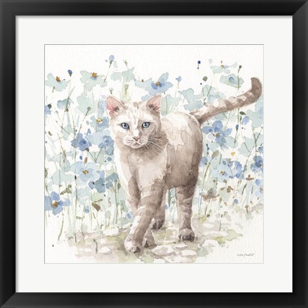 Framed Bohemian Blue 09B Print