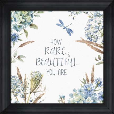Framed Bohemian Blue 10A Print