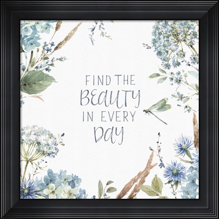 Framed Bohemian Blue 11A Print