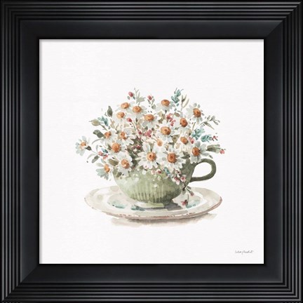 Framed Garden Tea 01 Print