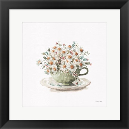 Framed Garden Tea 01 Print