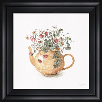 Framed Garden Tea 02 Print
