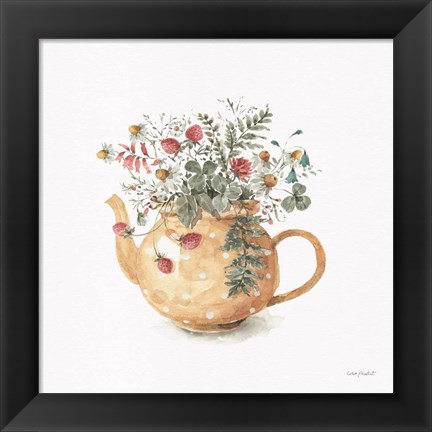 Framed Garden Tea 02 Print