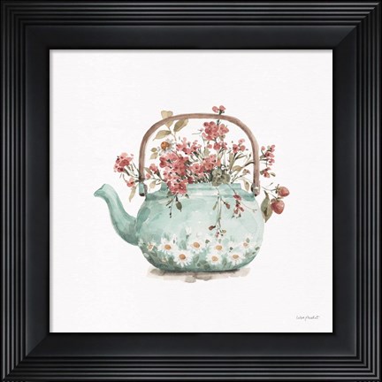 Framed Garden Tea 03 Print