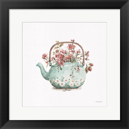 Framed Garden Tea 03 Print