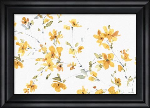 Framed Happy Yellow 03A Print