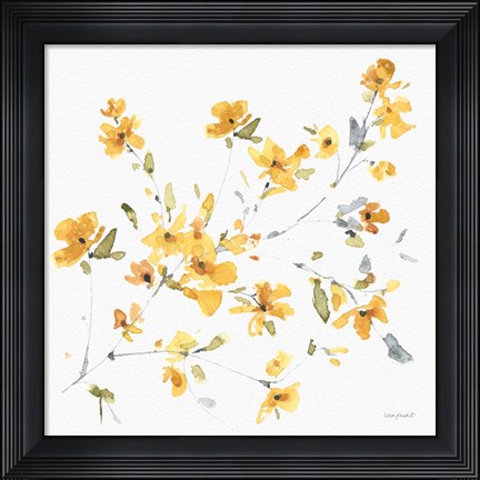 Framed Happy Yellow 04A Print