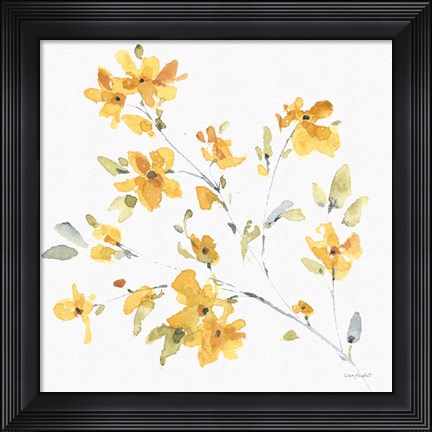 Framed Happy Yellow 05A Print