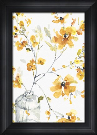 Framed Happy Yellow 06A Print