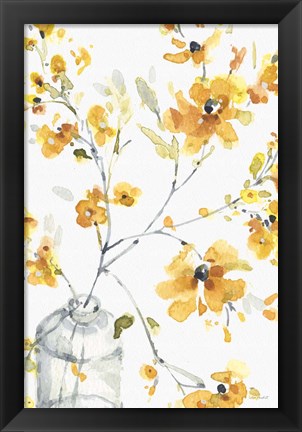Framed Happy Yellow 06A Print