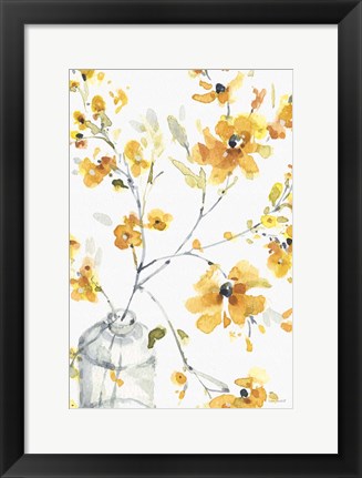 Framed Happy Yellow 06A Print