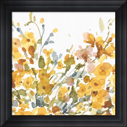 Framed Happy Yellow 08A Print