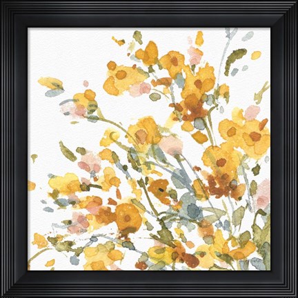 Framed Happy Yellow 09A Print