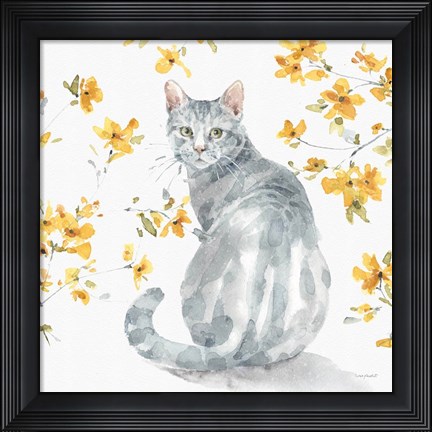Framed Happy Yellow 14B Print