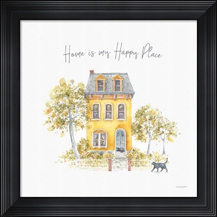 Framed Happy Yellow 17A Print