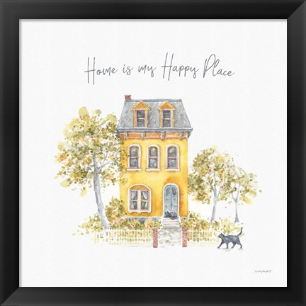 Framed Happy Yellow 17A Print