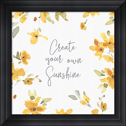 Framed Happy Yellow 18A Print