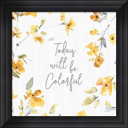 Framed Happy Yellow 21A Print