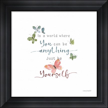 Framed Be Yourself Print
