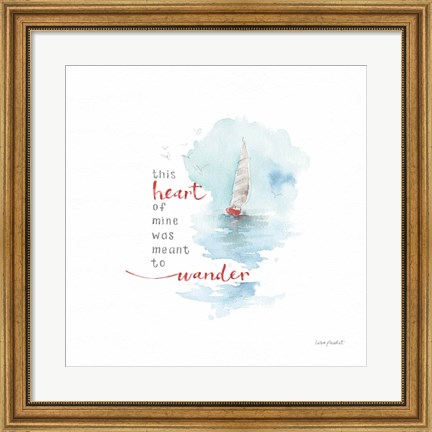 Framed Guided by the Wind Print