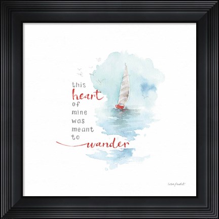 Framed Guided by the Wind Print