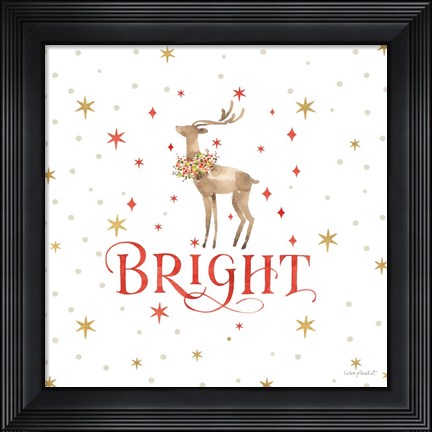 Framed Merry &amp; Bright 10 Print