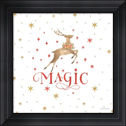 Framed Merry &amp; Bright 11 Print