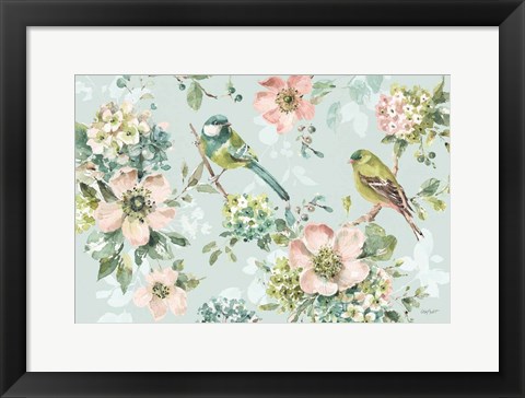 Framed Mint Crush 01 on Mint Print