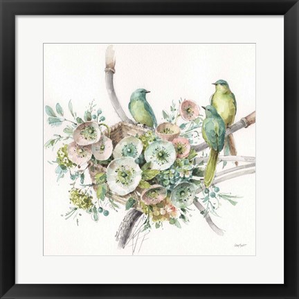 Framed Mint Crush 07 Square Print