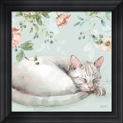 Framed Mint Crush 15 on Mint Square Print