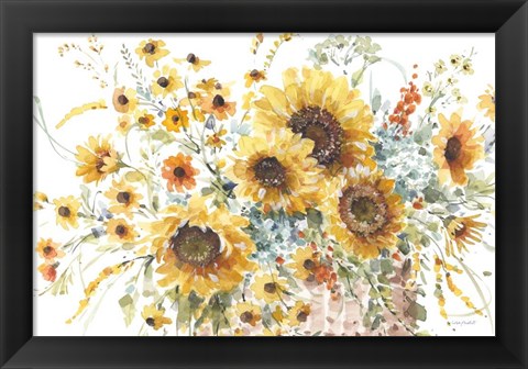 Framed Sunflowers Forever 01 Print