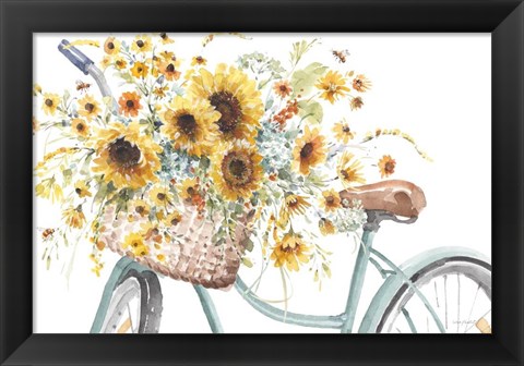 Framed Sunflowers Forever 02 Print