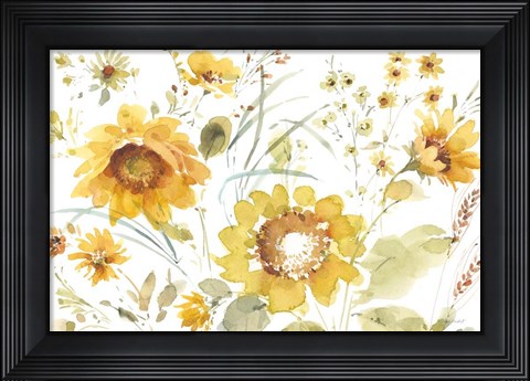 Framed Sunflowers Forever 03 Print