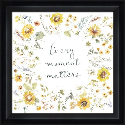 Framed Sunflowers Forever 12 Print