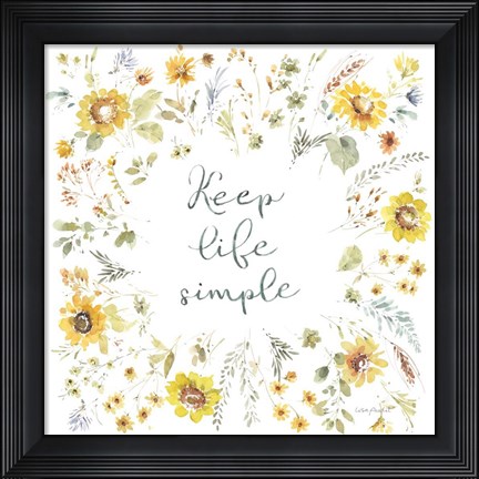 Framed Sunflowers Forever 13 Print