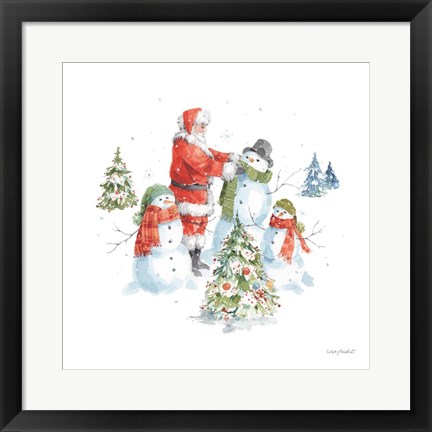 Framed Welcoming Santa 06 Print