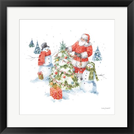 Framed Welcoming Santa 08 Print