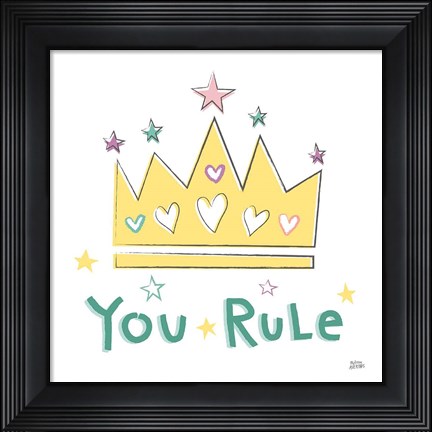 Framed Rainbow Dream V Print