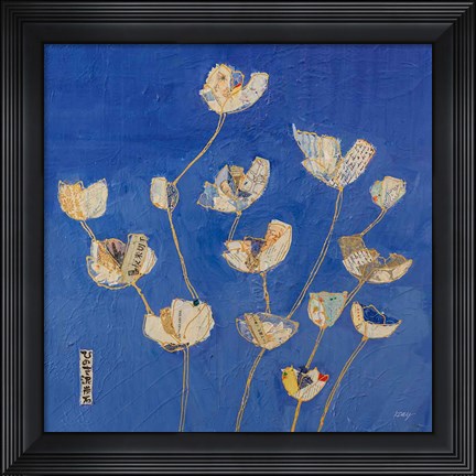 Framed Kims Tulips Crop Print