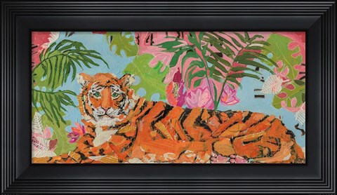 Framed Tiger at Rest Print