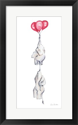 Framed Baby Elephant Love IV Print