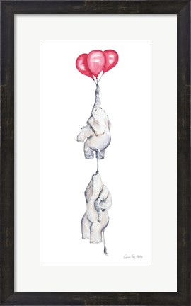 Framed Baby Elephant Love IV Print