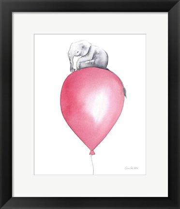 Framed Baby Elephant Love II Print