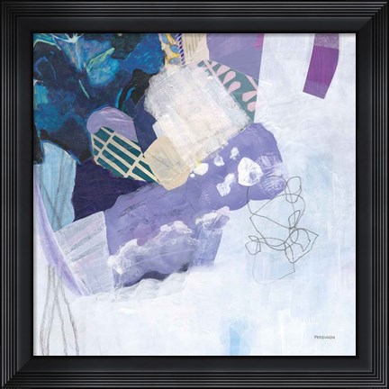 Framed Abstract Layers II Print