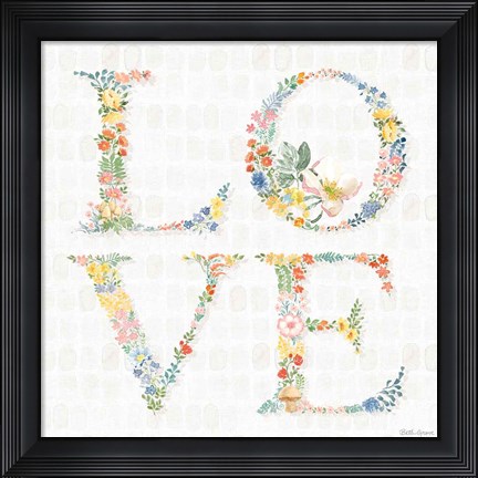 Framed Gardenscape IX Print