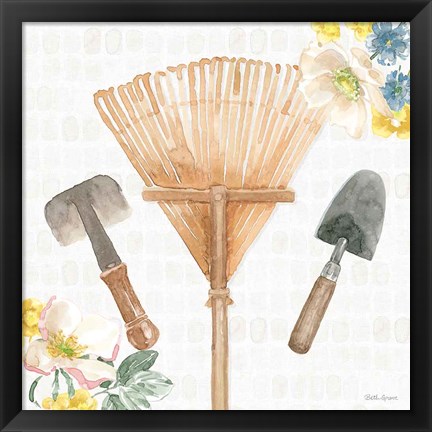 Framed Gardenscape IV Print